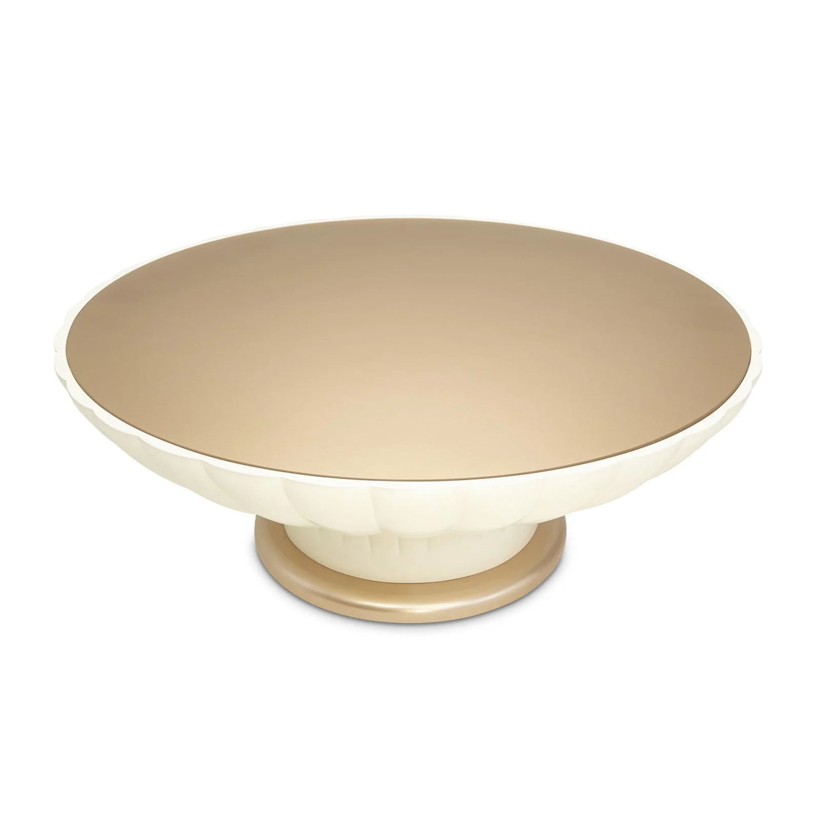 Michael Amini La Rachelle Round Scalloped Cocktail Table - Image 3