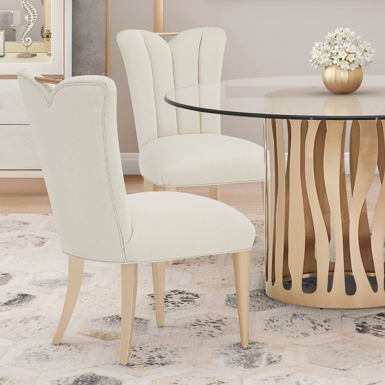 Michael Amini La Rachelle Side Chair - Set of 2 - Image 2