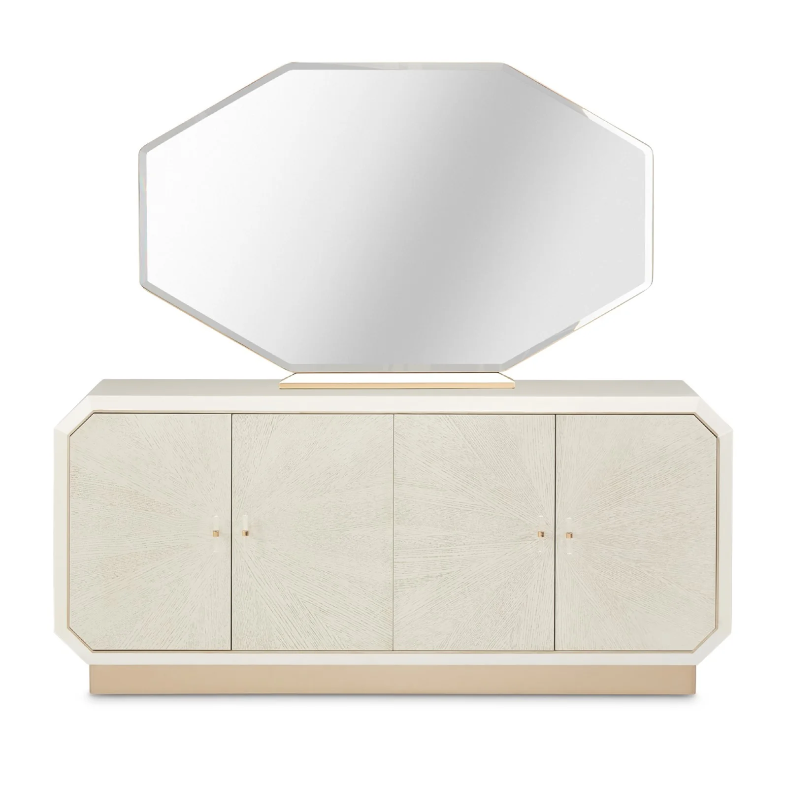 Michael Amini La Rachelle Sideboard and Mirror -  Champagne - Image 2
