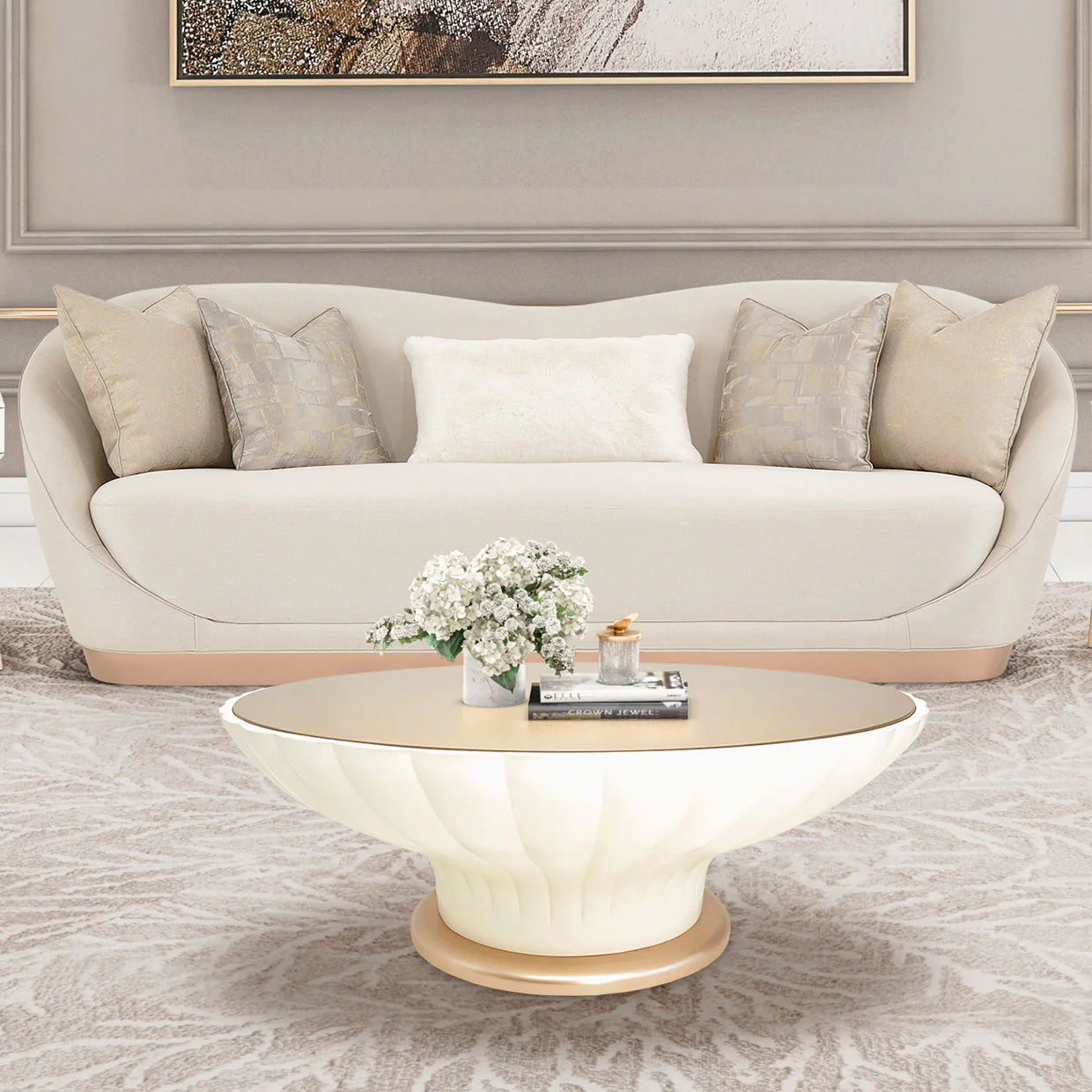 Michael Amini La Rachelle Sofa - Image 2