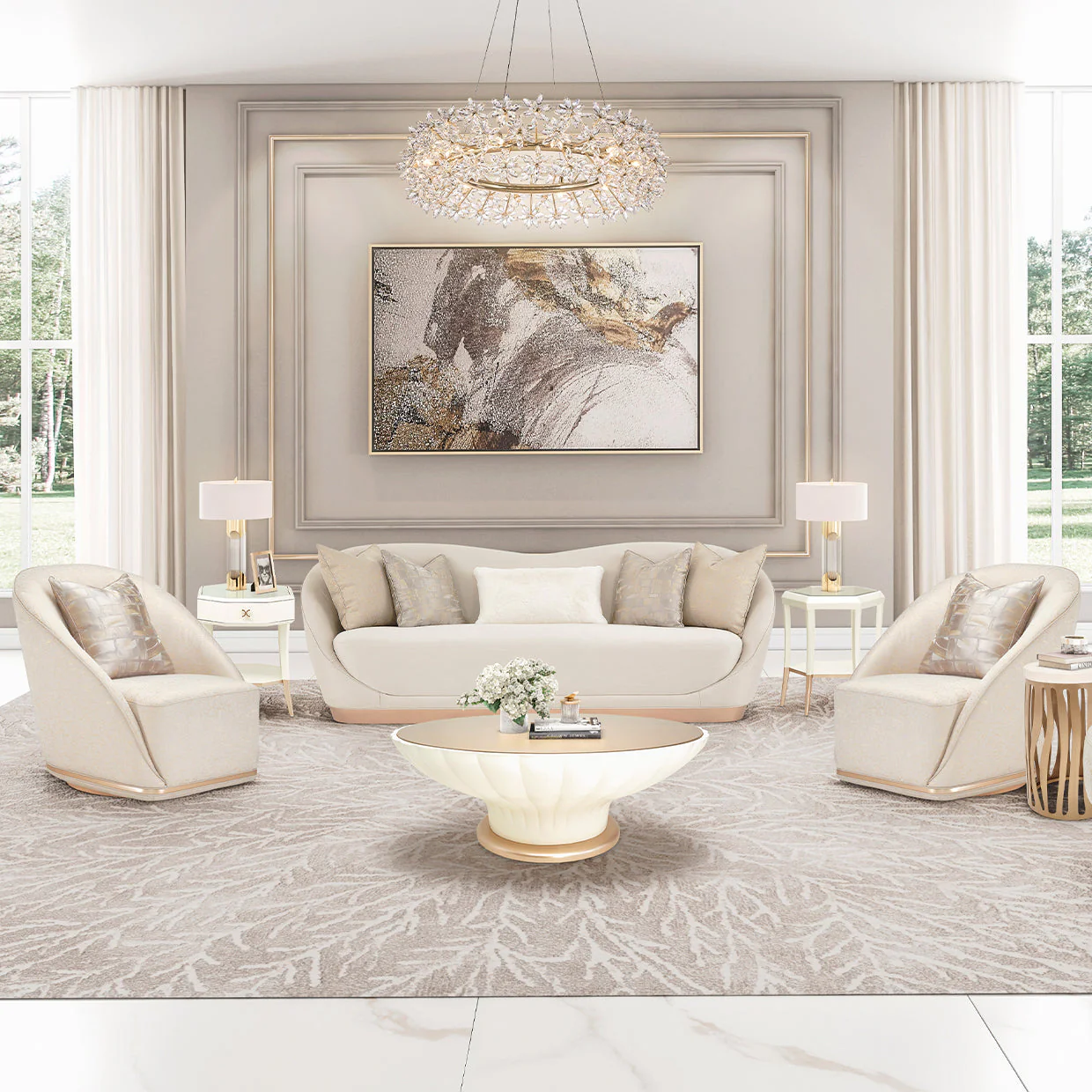 Michael Amini La Rachelle Sofa - Image 3