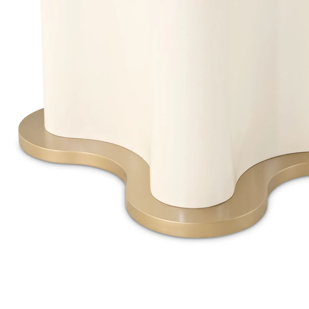 Michael Amini La Terrazza 54" Round Dining Table - Creamy Pearl - Image 5