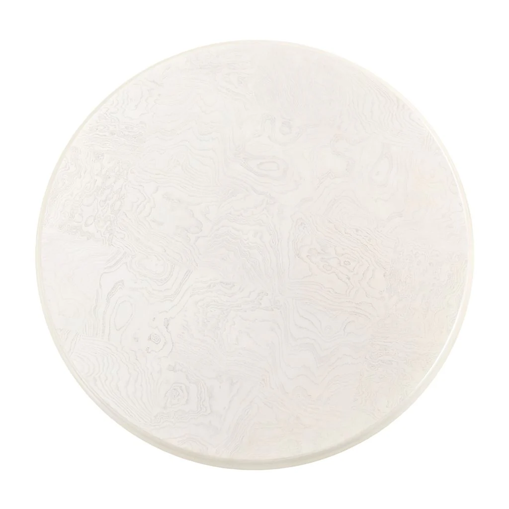 Michael Amini La Terrazza 54" Round Dining Table - Creamy Pearl - Image 6
