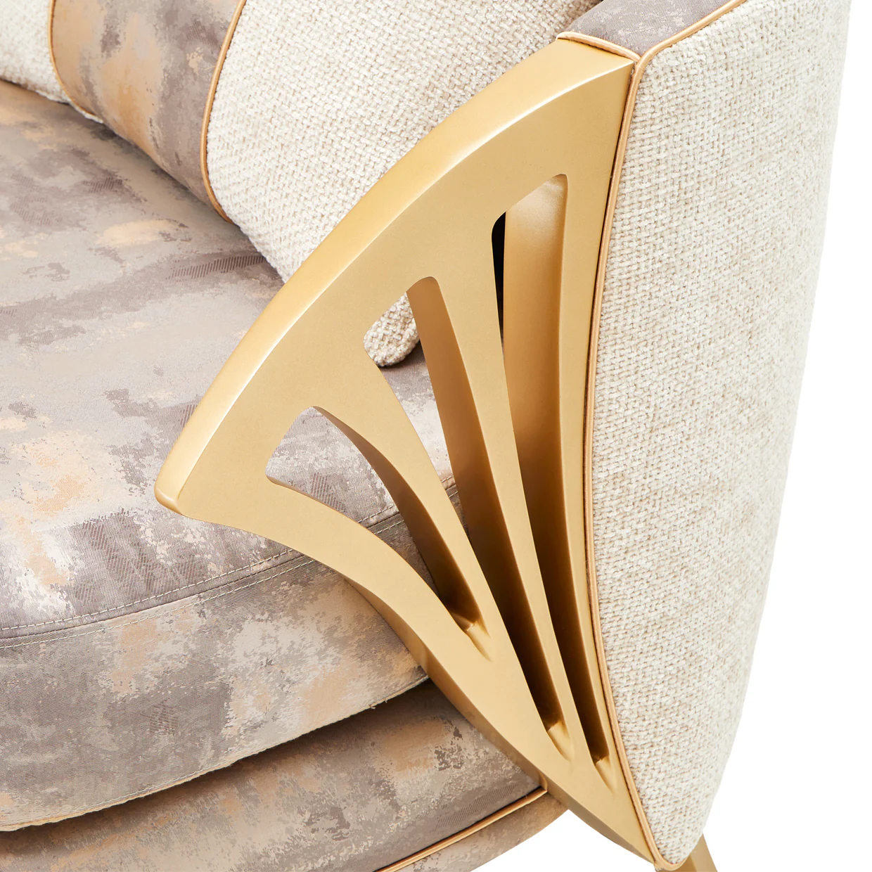 Michael Amini La Terrazza Accent Chair Light Champagne - Image 15