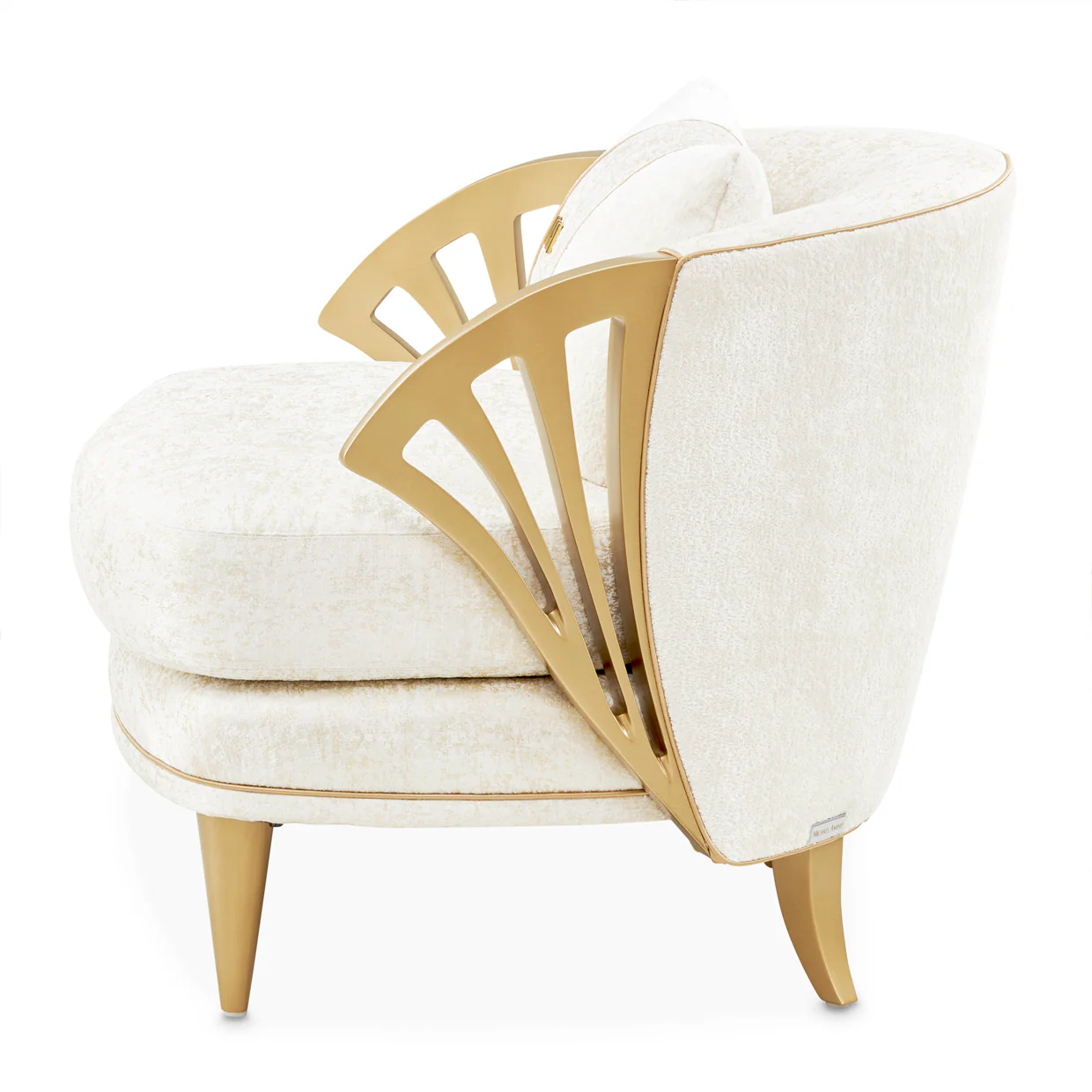 Michael Amini La Terrazza Accent Chair Light Champagne - Image 21