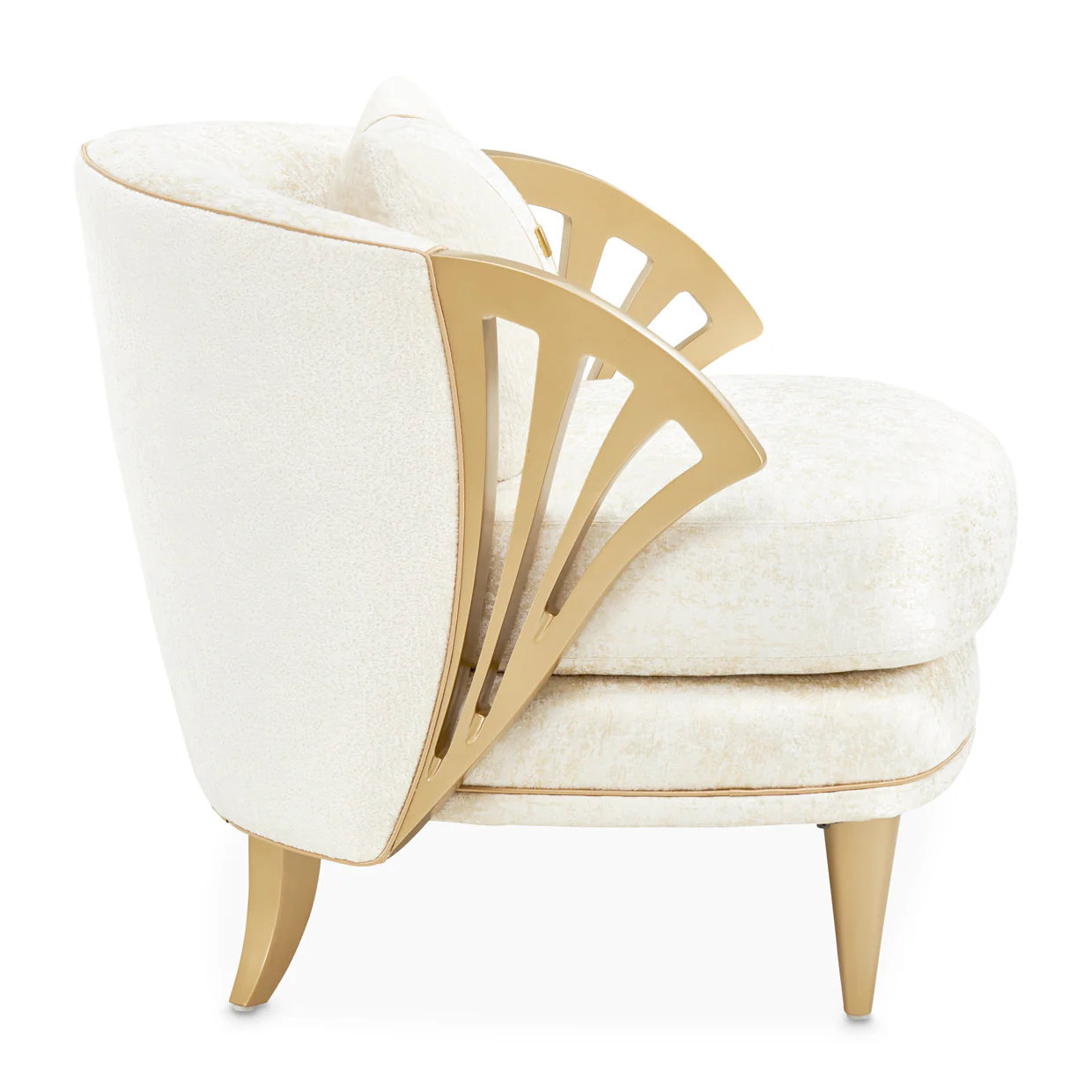 Michael Amini La Terrazza Accent Chair Light Champagne - Image 25