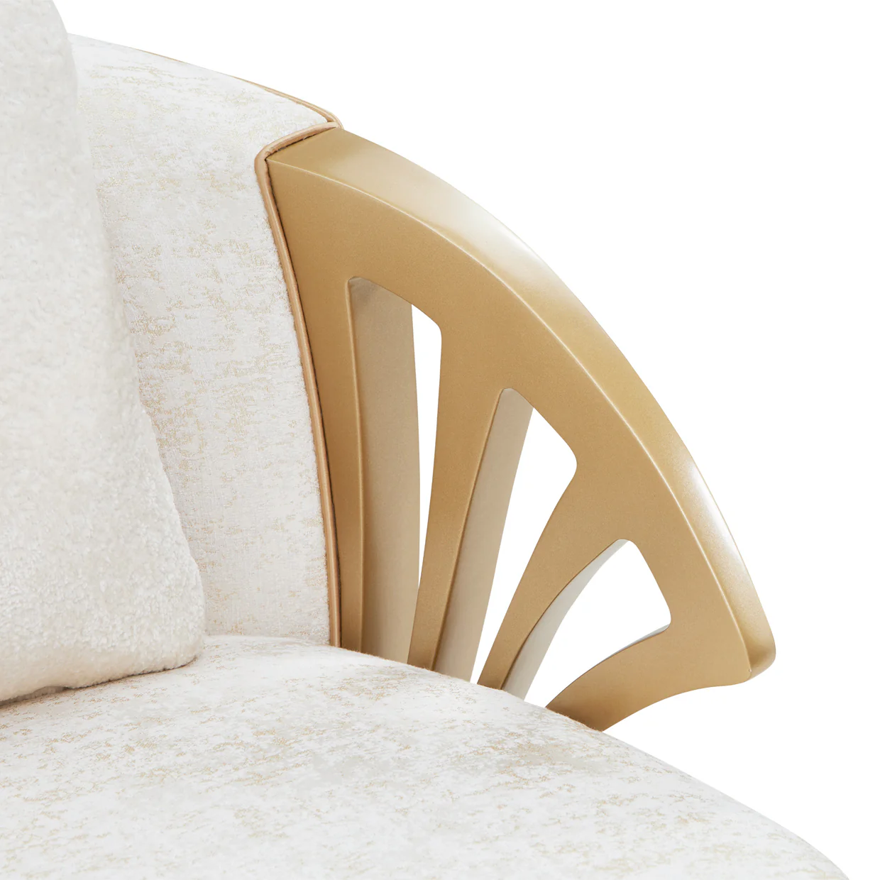 Michael Amini La Terrazza Accent Chair Light Champagne - Image 32