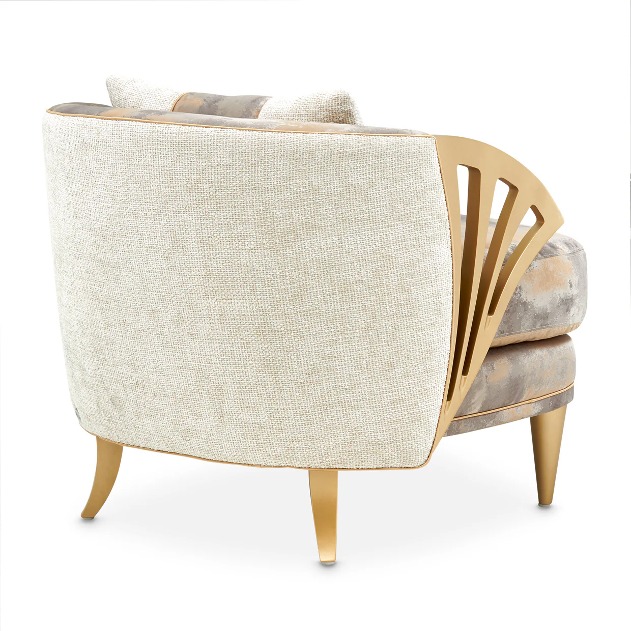 Michael Amini La Terrazza Accent Chair Light Champagne - Image 5