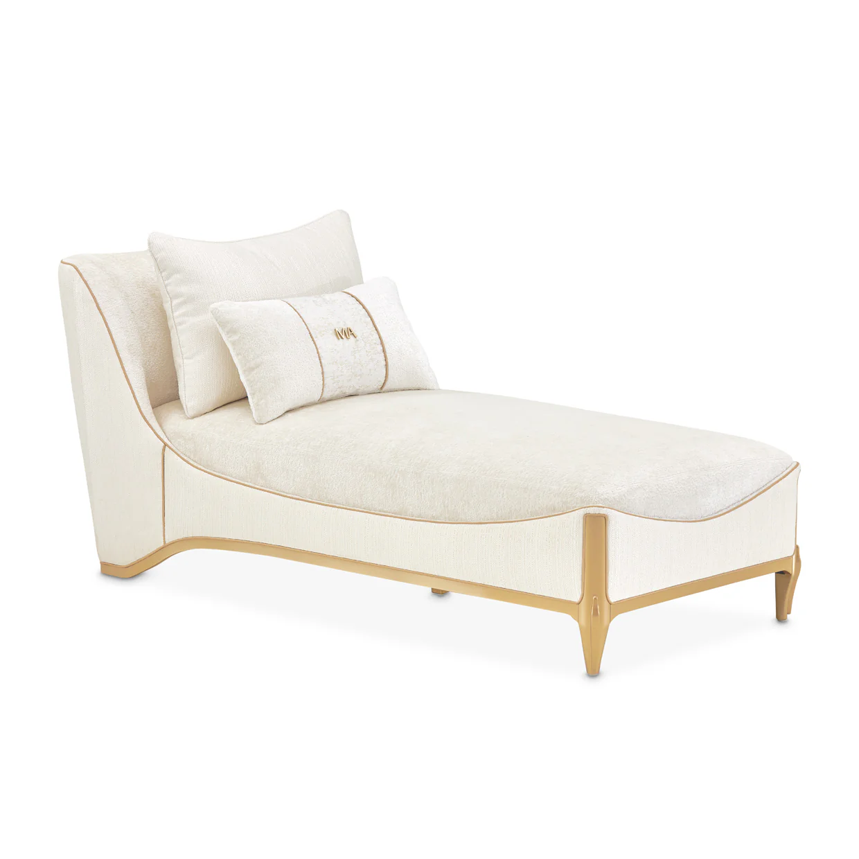 Michael Amini La Terrazza Chaise Light Champagne - Image 22
