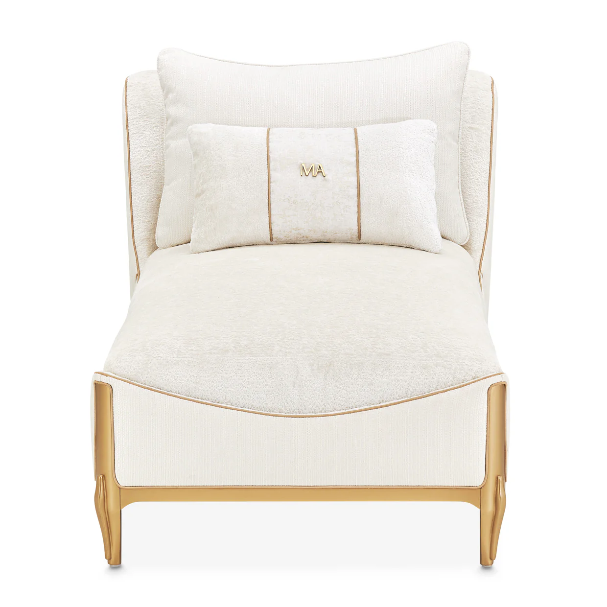 Michael Amini La Terrazza Chaise Light Champagne - Image 27