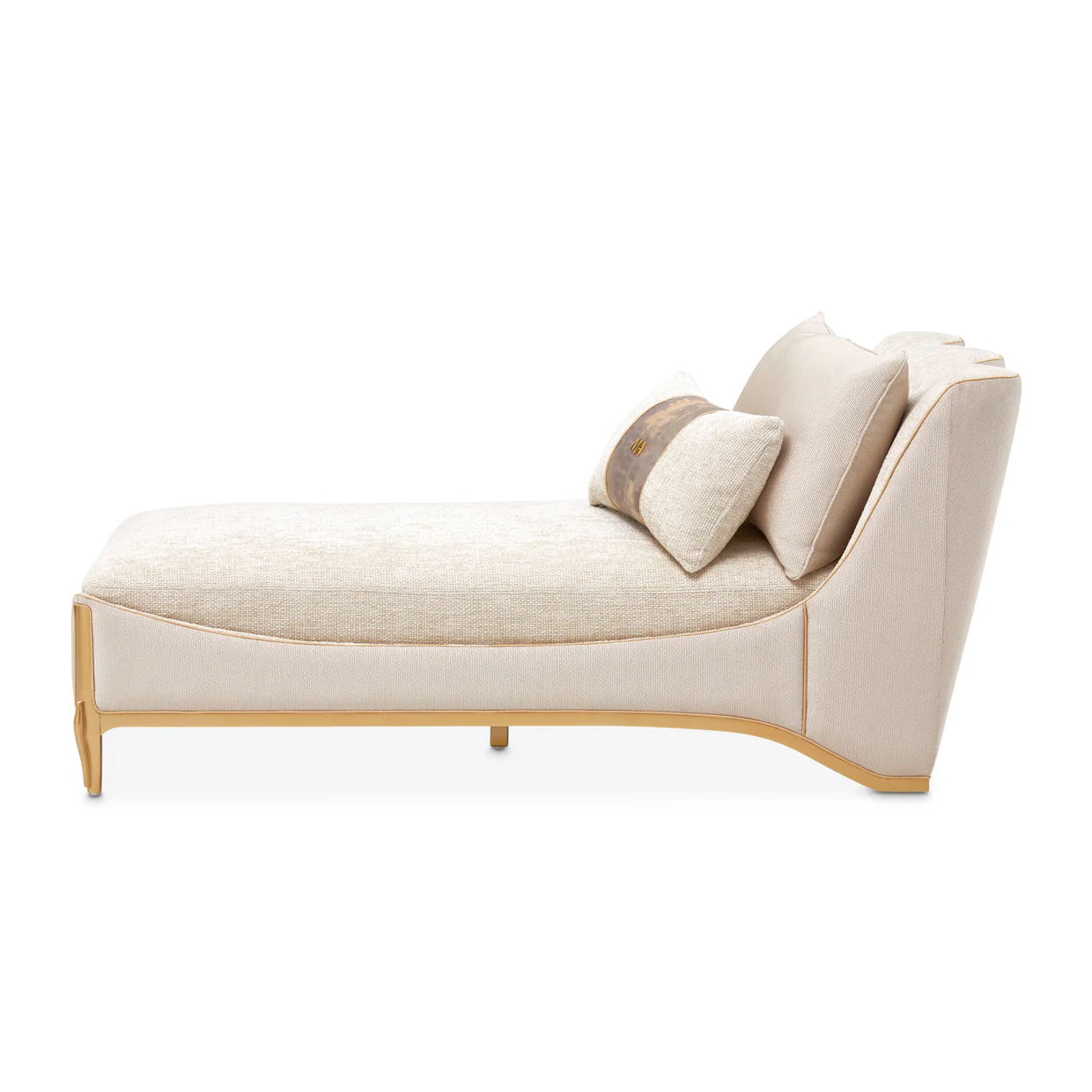 Michael Amini La Terrazza Chaise Light Champagne - Image 3