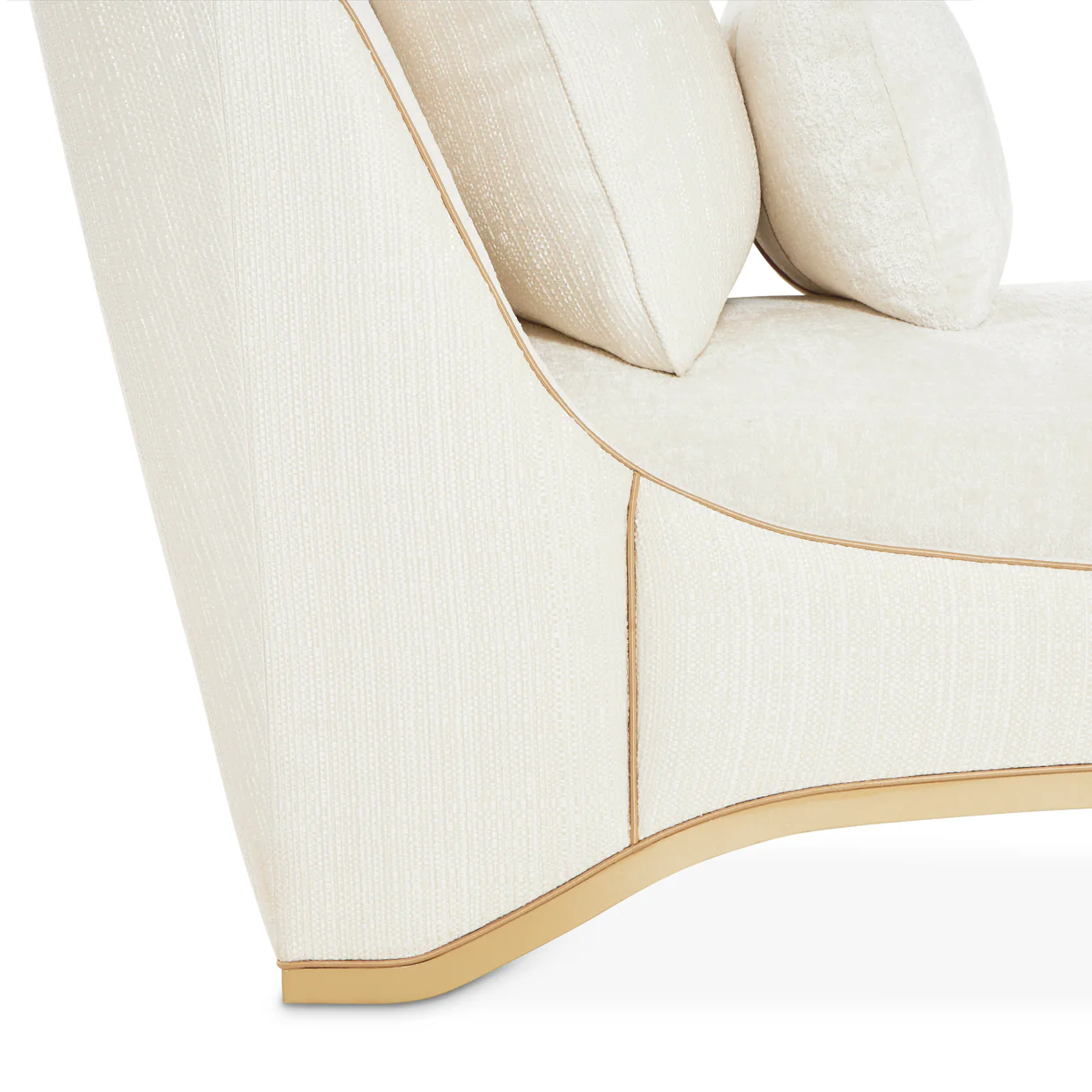 Michael Amini La Terrazza Chaise Light Champagne - Image 32