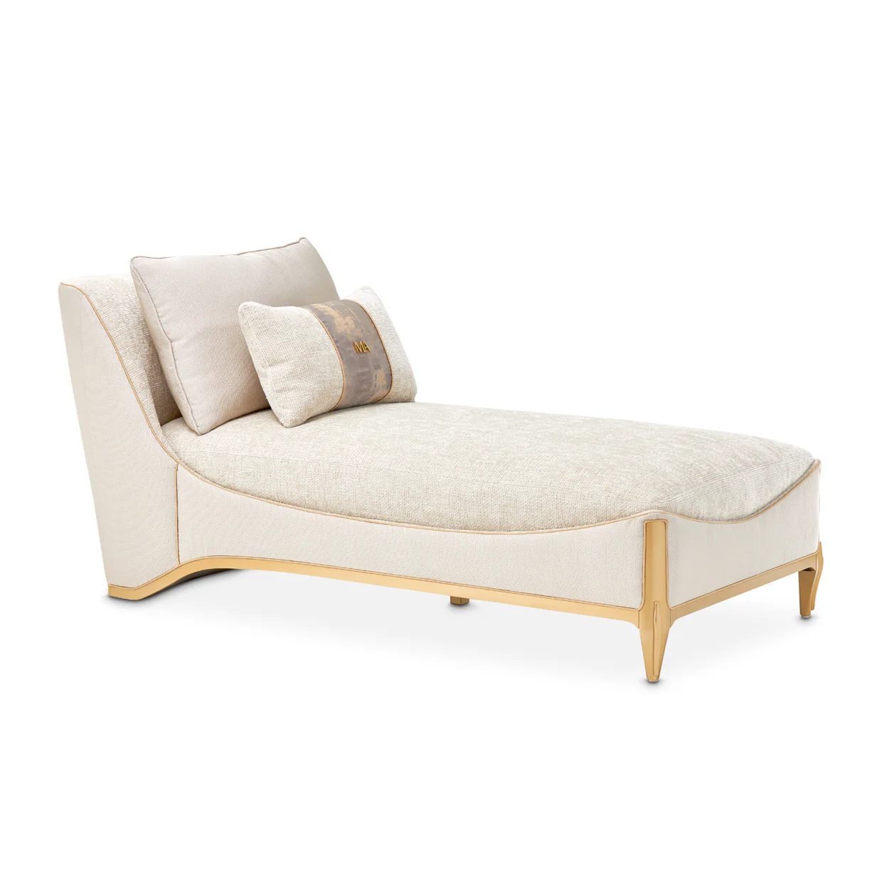 Michael Amini La Terrazza Chaise Light Champagne - Image 8