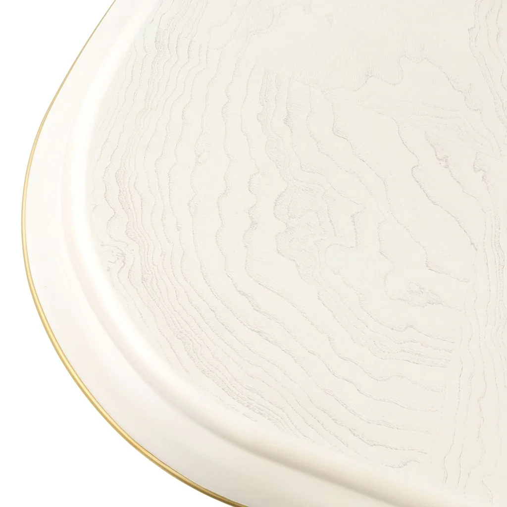 Michael Amini La Terrazza Double Pedestal Dining Table - Creamy Pearl - Image 7