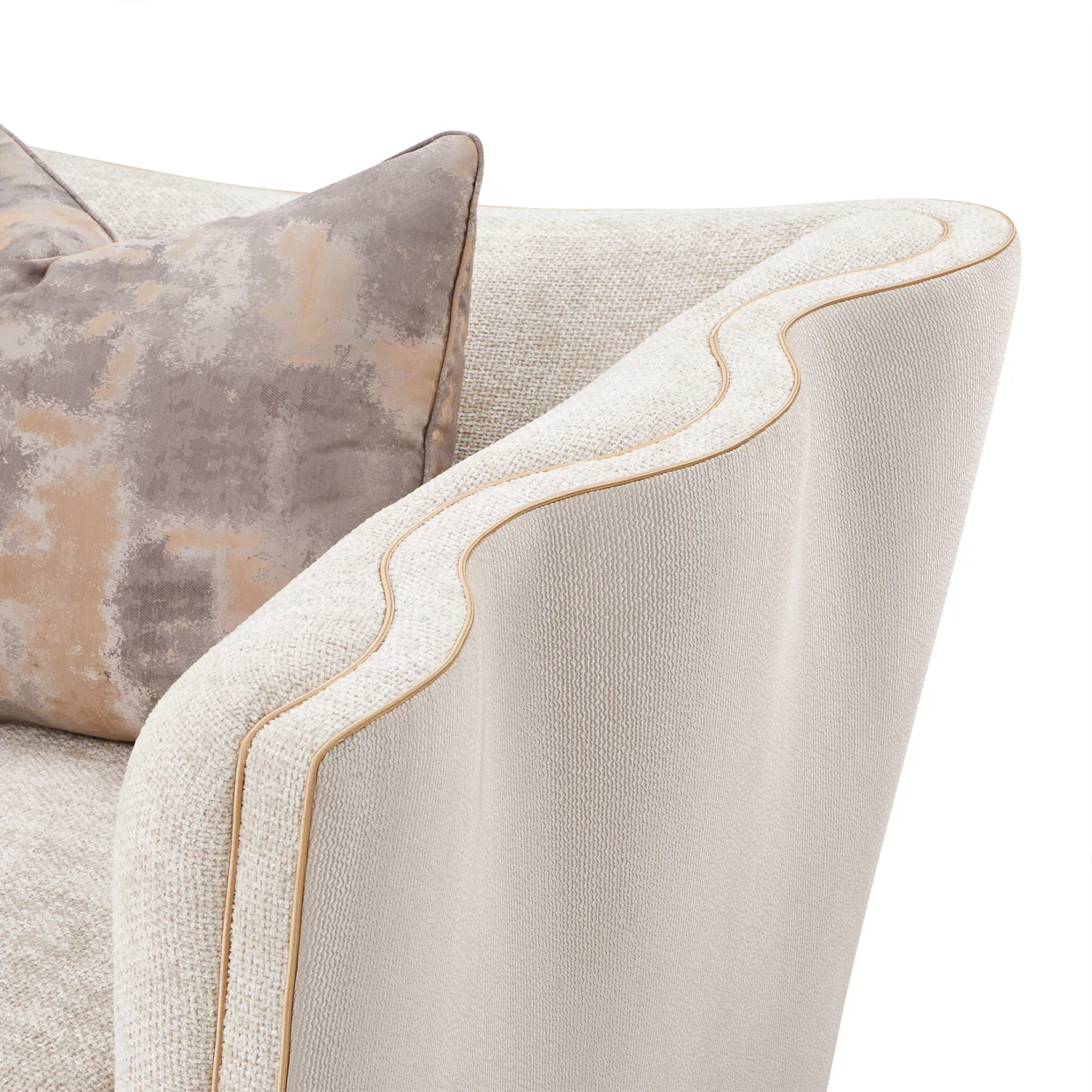 Michael Amini La Terrazza Matching Chair Light Champagne - Image 14