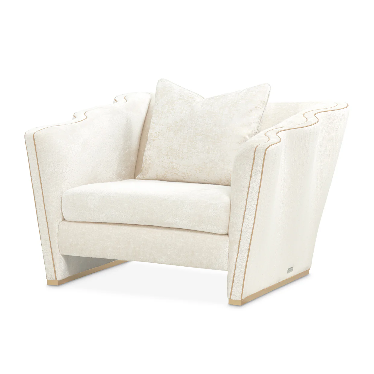 Michael Amini La Terrazza Matching Chair Light Champagne - Image 19