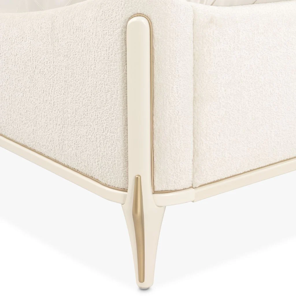 Michael Amini La Terrazza Panel Bed - Creamy Pearl - Image 14
