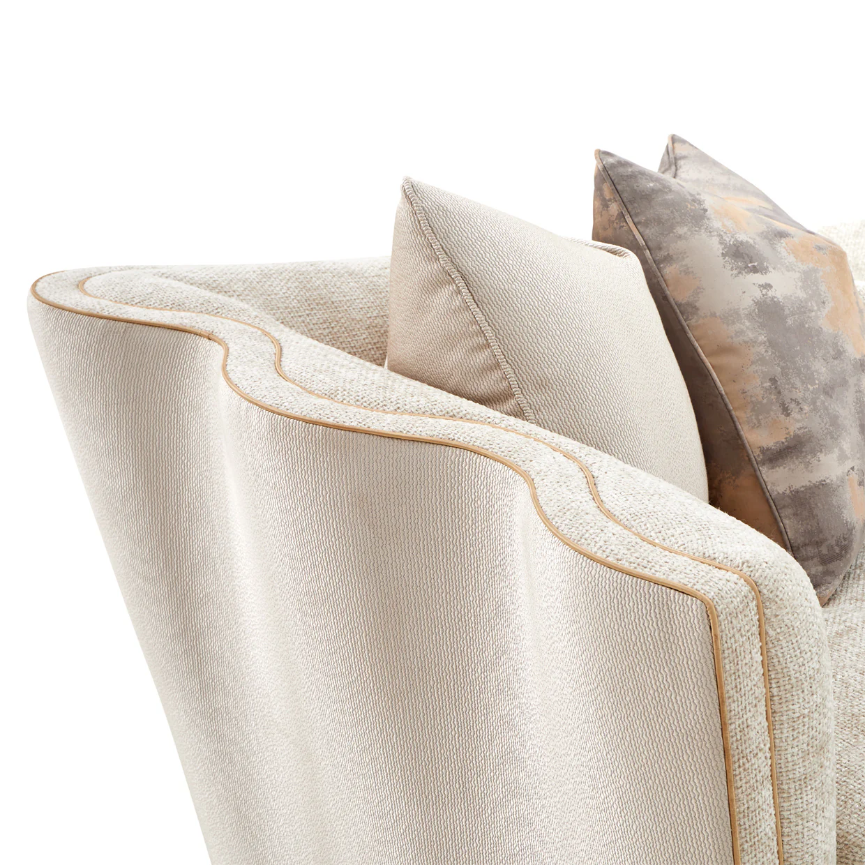 Michael Amini La Terrazza Sofa Light Champagne - Image 16