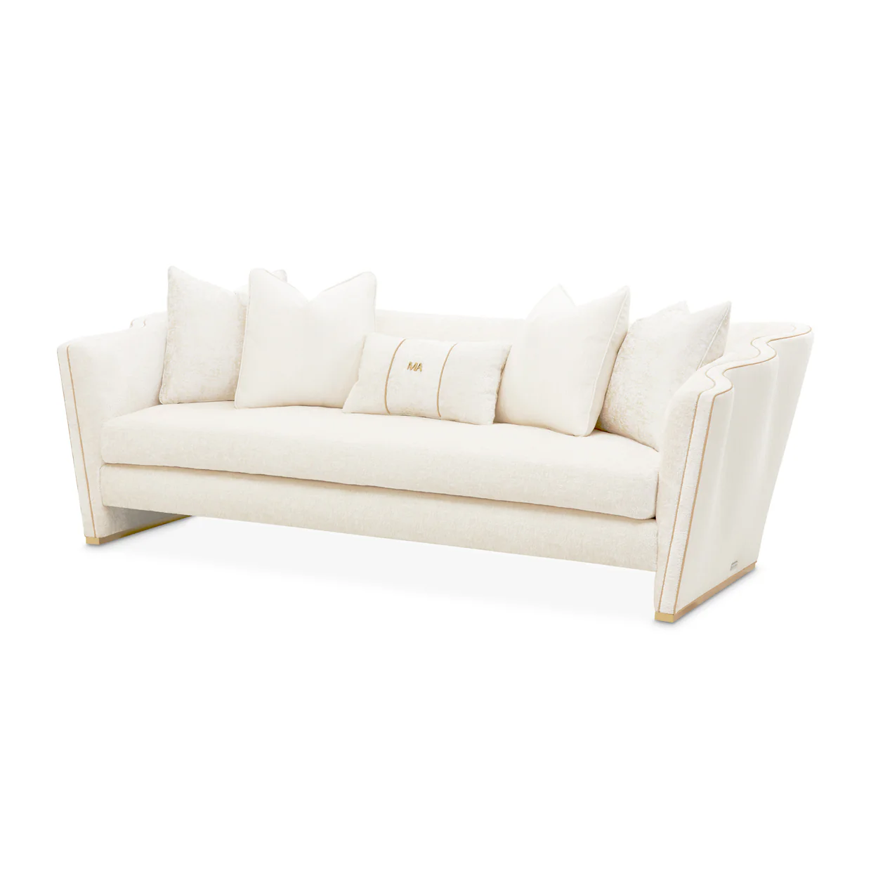 Michael Amini La Terrazza Sofa Light Champagne - Image 19