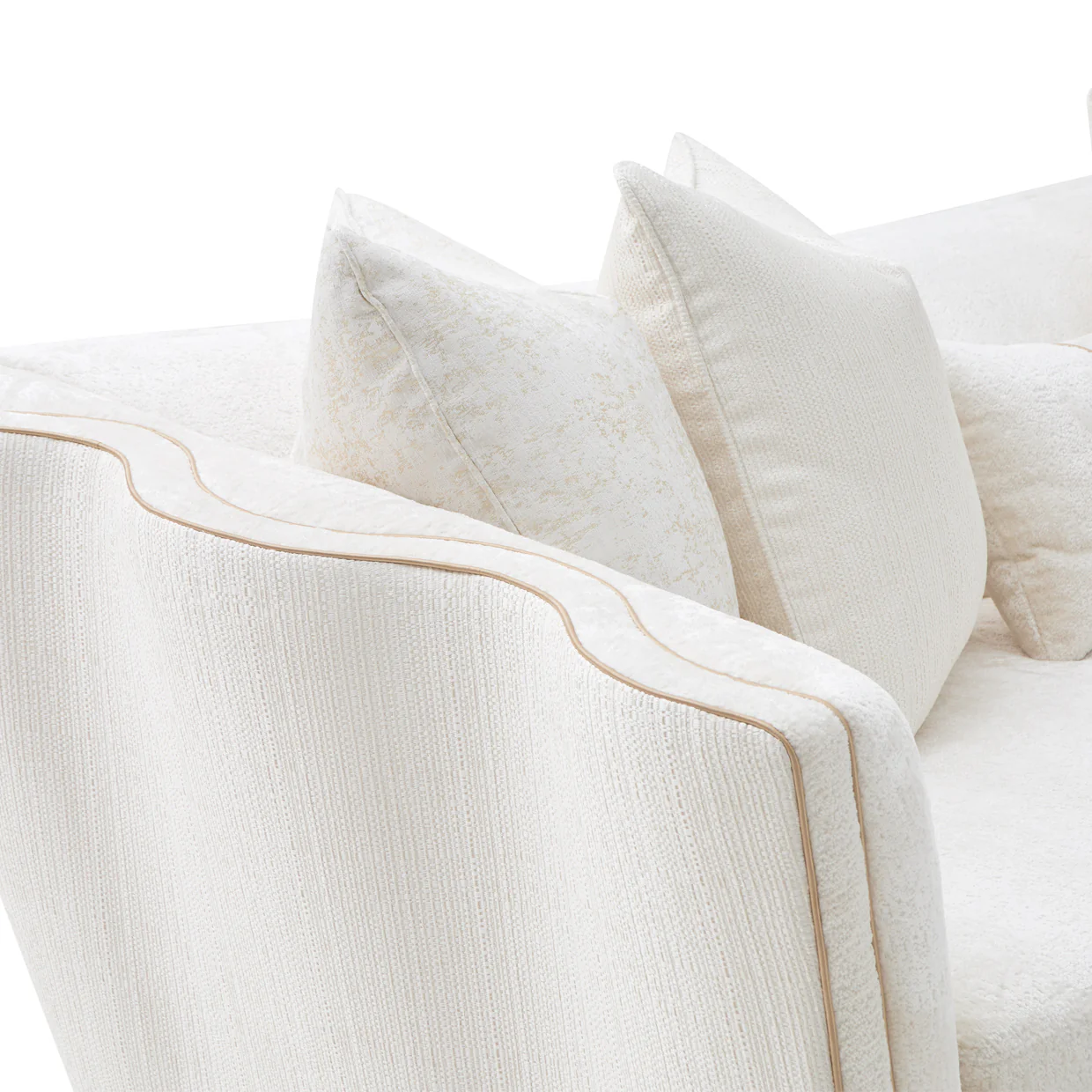 Michael Amini La Terrazza Sofa Light Champagne - Image 30