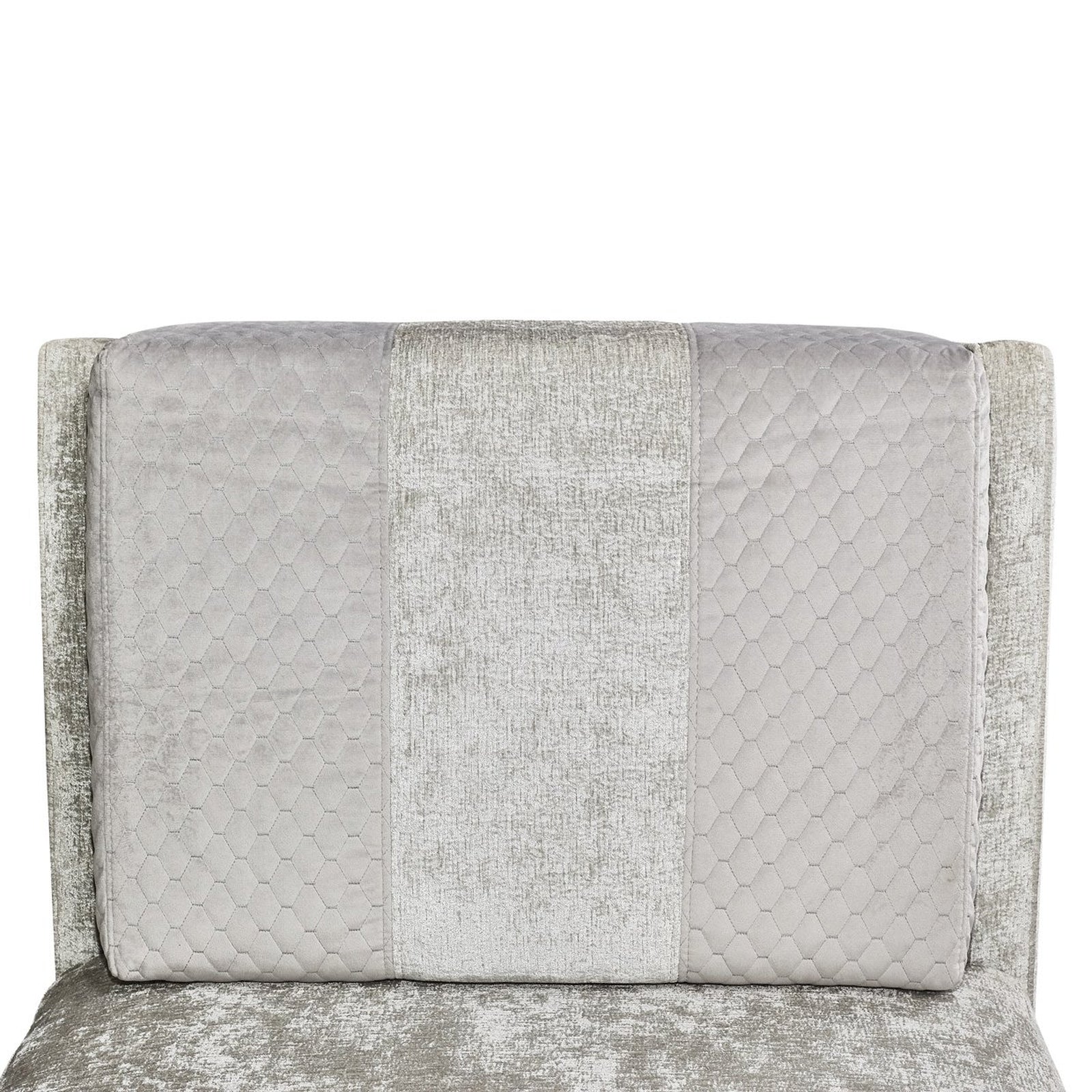 Michael Amini Lanna Armless Chaise Storm Silver Mist - Image 9