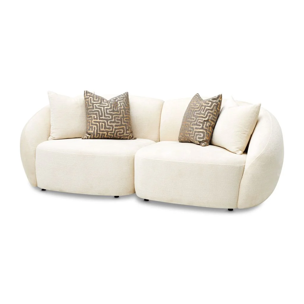 Michael Amini Le Montreaux 5-Piece Modular Sectional - Gardenia - Image 3