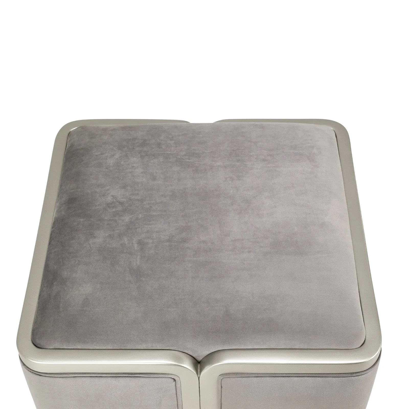 Michael Amini Linea Ottoman - Gray Pearl/SilverMist - Image 7