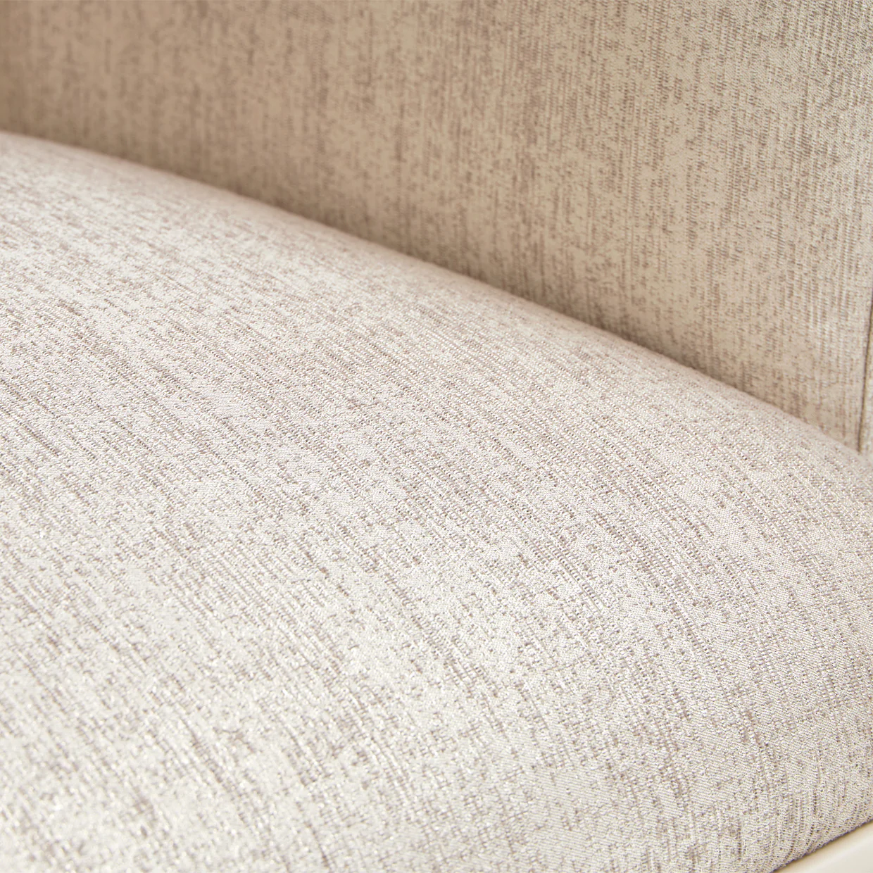 Michael Amini Lisbon Asmb. Arm Chair Silken Matte Cream - Image 15