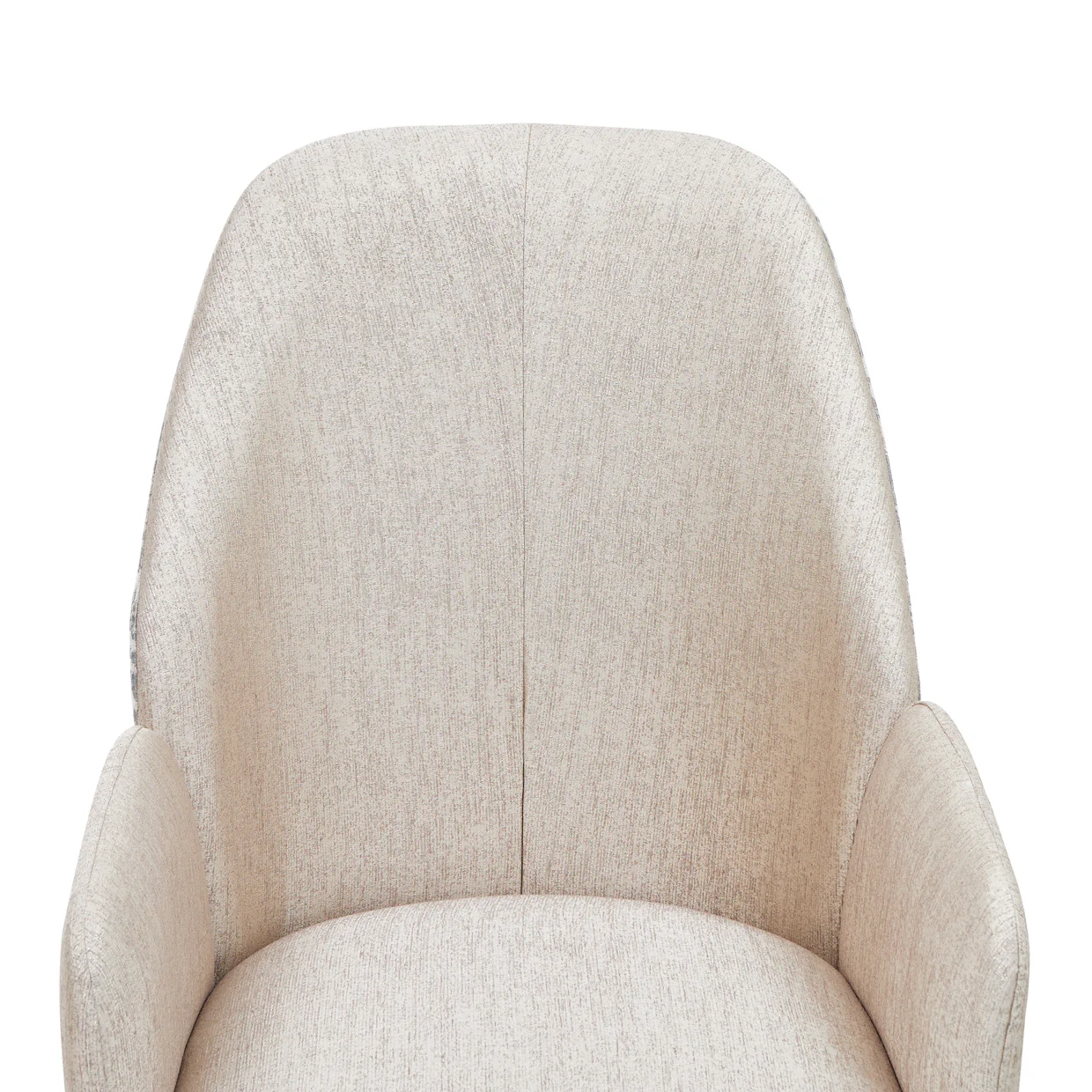 Michael Amini Lisbon Asmb. Arm Chair Silken Matte Cream - Image 9