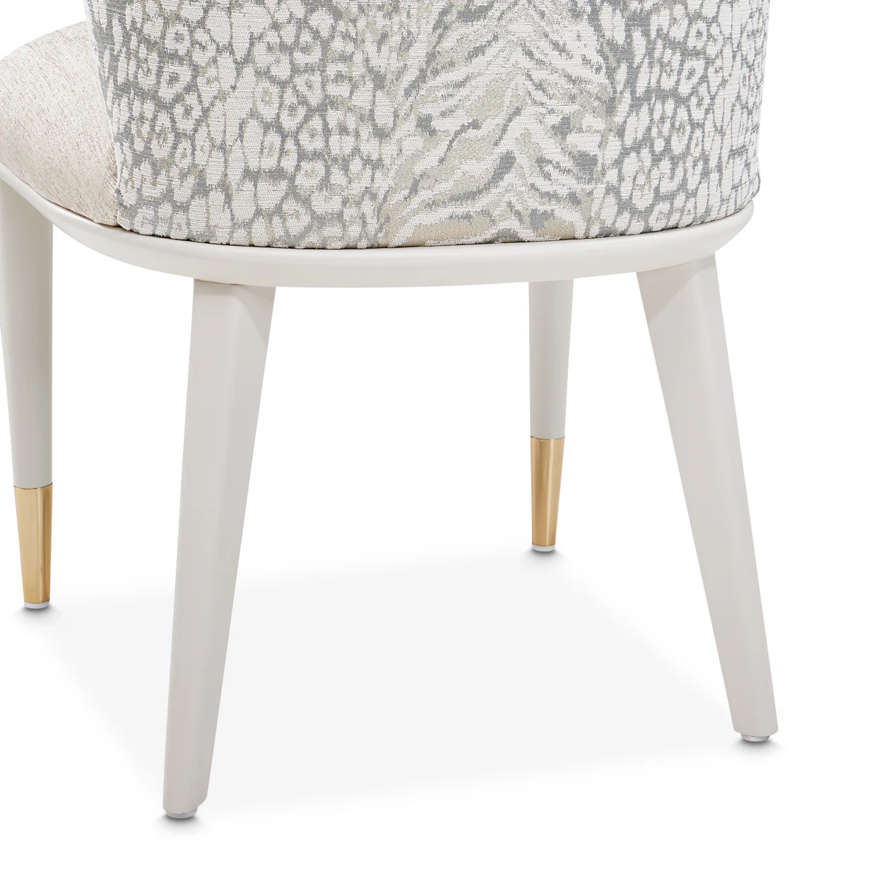 Michael Amini Lisbon Asmb. Side Chair Silken Matte Cream - Set of 2 - Image 16