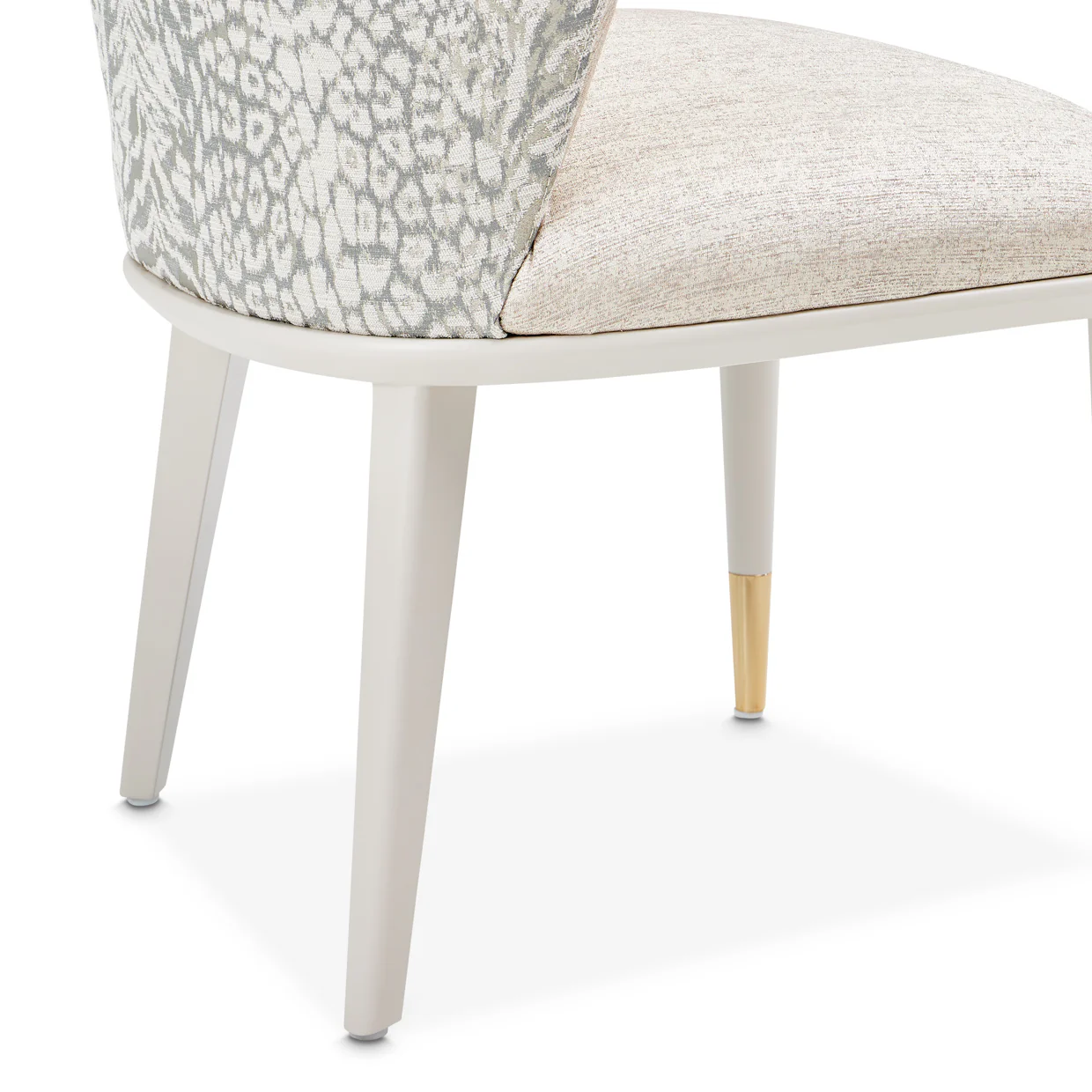 Michael Amini Lisbon Asmb. Side Chair Silken Matte Cream - Set of 2 - Image 18