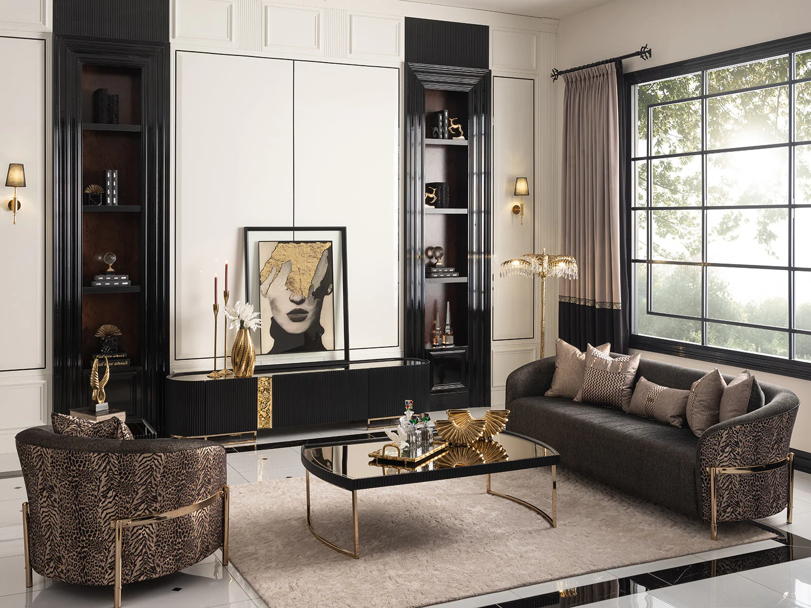 Michael Amini Lisbon Console Table - Image 18
