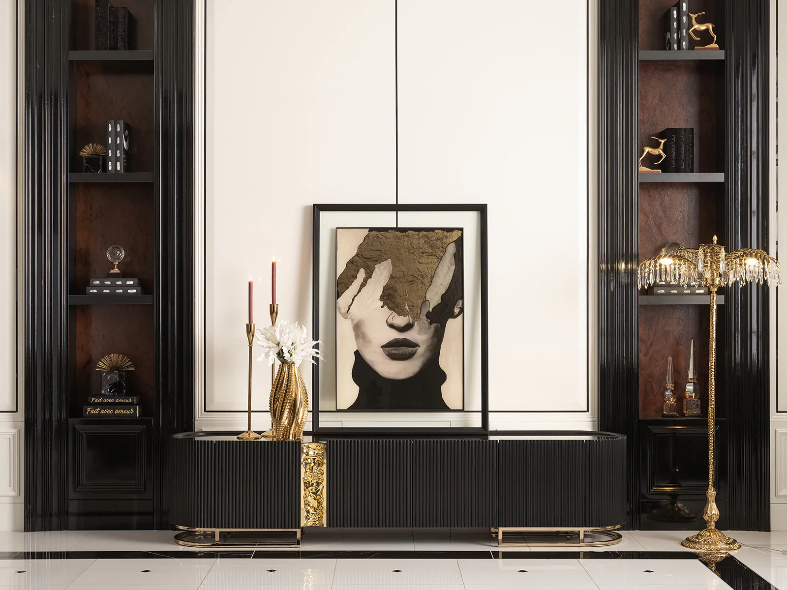 Michael Amini Lisbon Console Table - Image 19