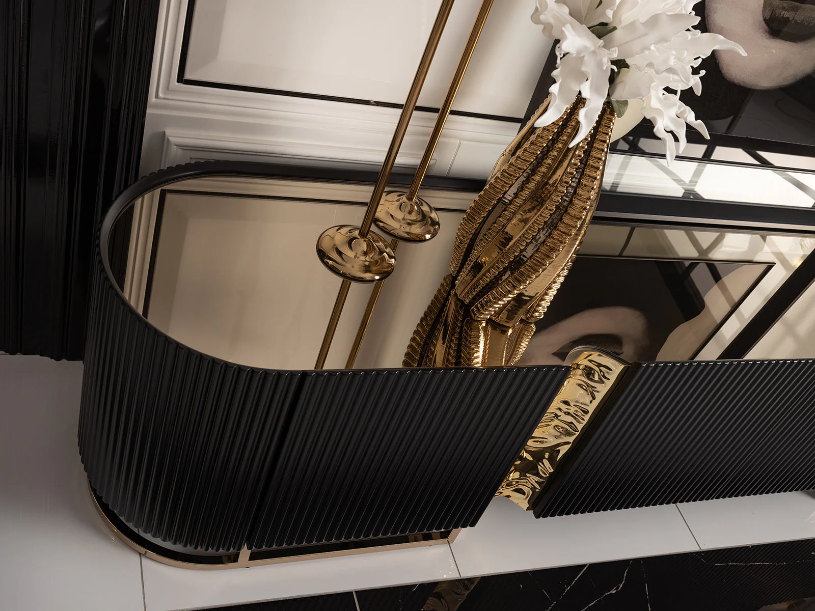 Michael Amini Lisbon Console Table - Image 20