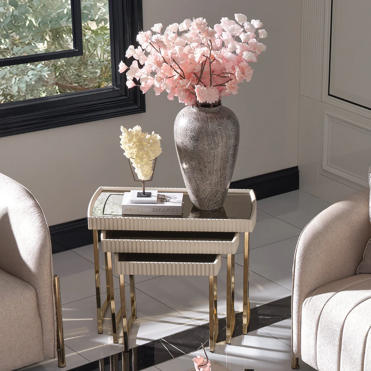 Michael Amini Lisbon Nesting Tables - Image 3