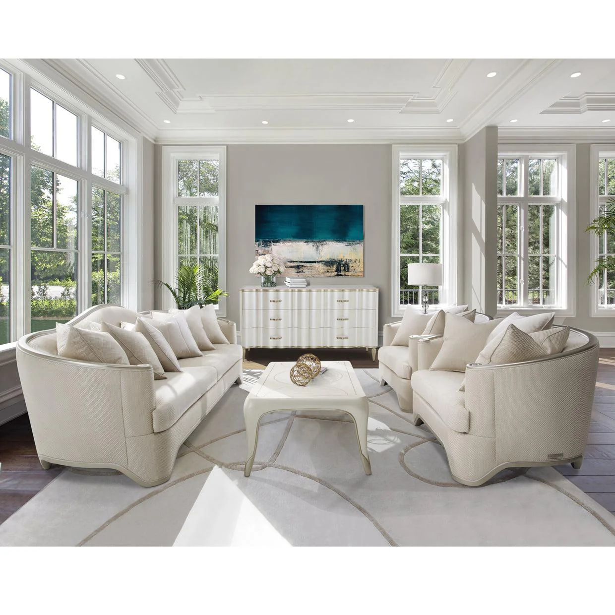 Michael Amini London Place Accent Chair A Half - Image 3