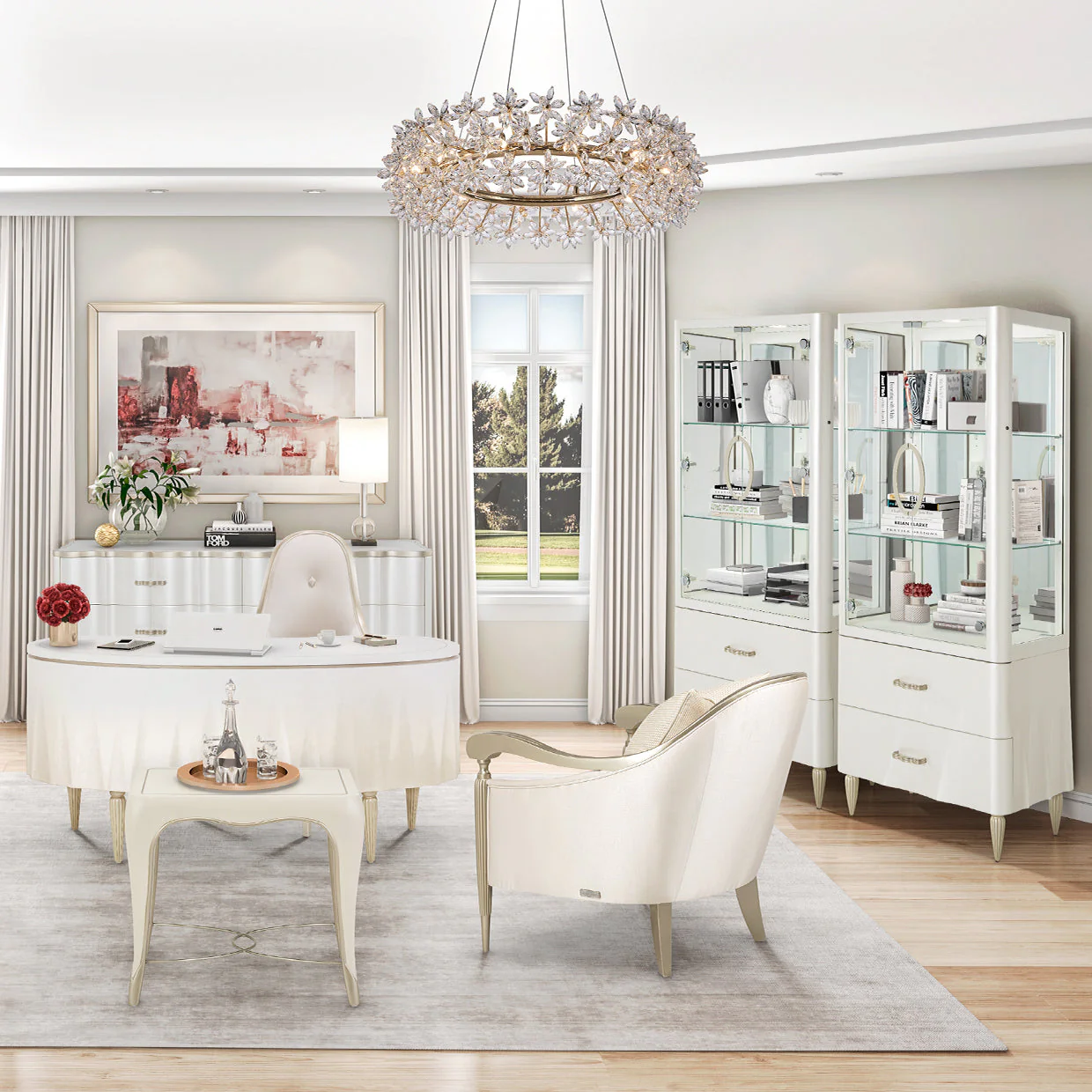 Michael Amini London Place Display Cabinet - Image 2