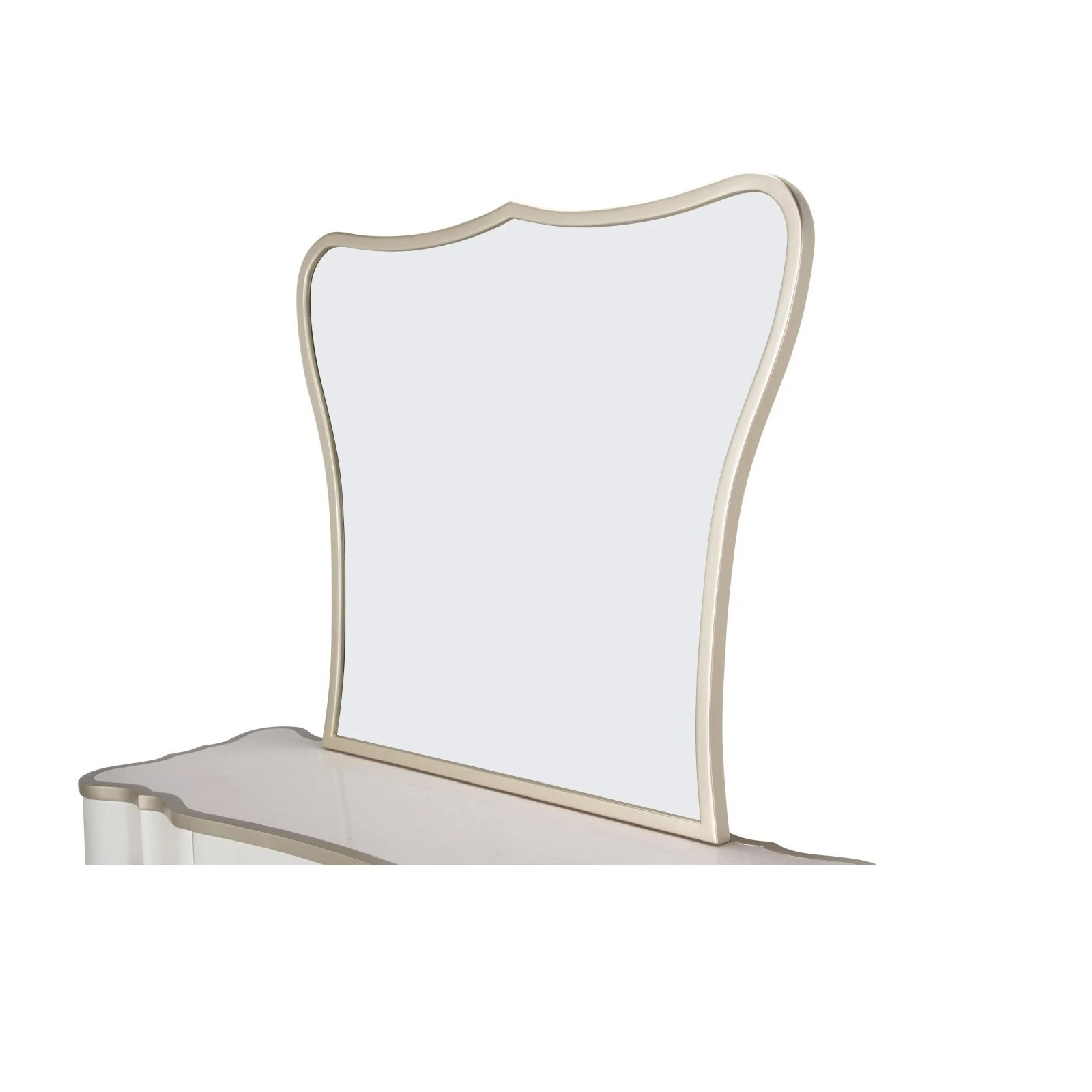 Michael Amini London Place Vanity with Mirror - Creamy Pearl - Image 2