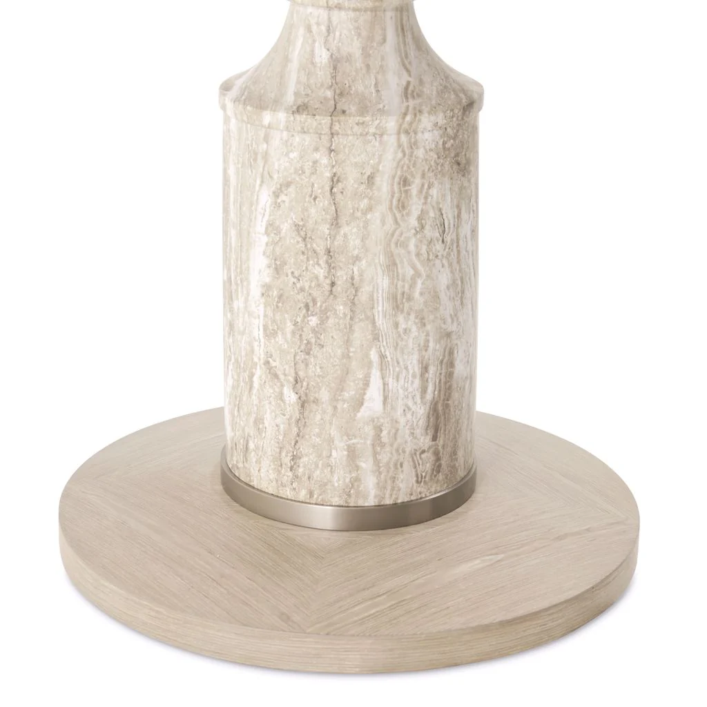 Michael Amini Lotus Bay 40" Round Gathering Table - Sand - Image 10