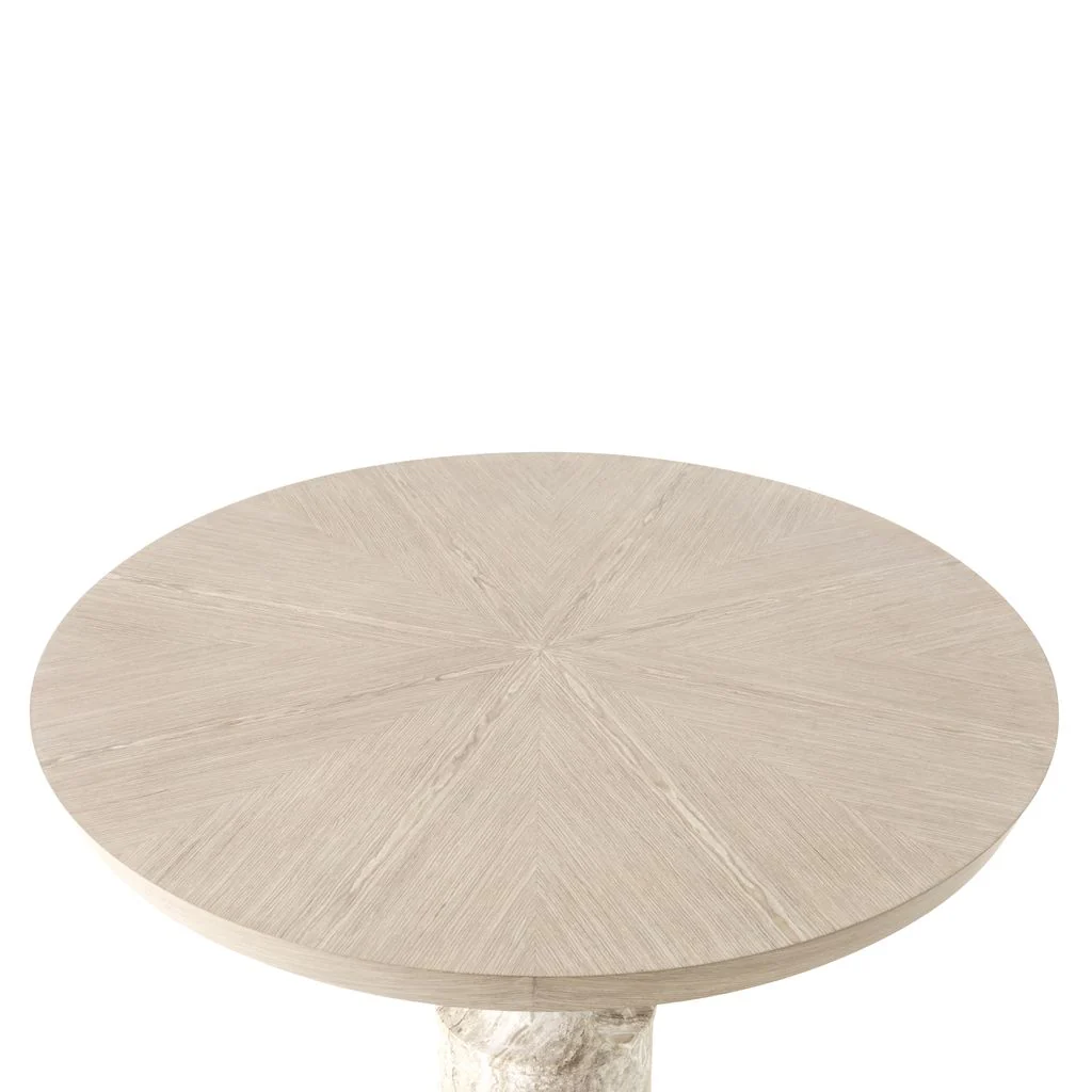Michael Amini Lotus Bay 40" Round Gathering Table - Sand - Image 11