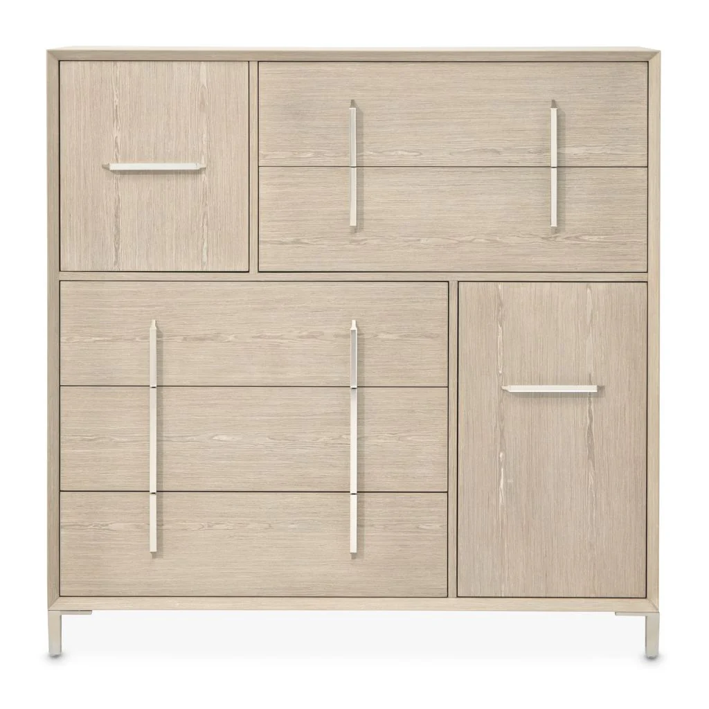 Michael Amini Lotus Bay 5-Drawer Chest - Sand - Image 2