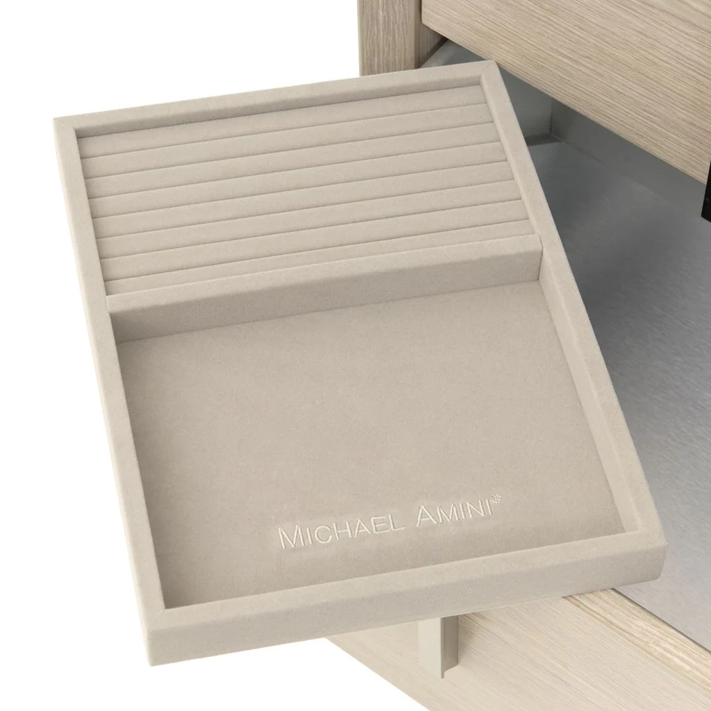 Michael Amini Lotus Bay 5-Drawer Chest - Sand - Image 4