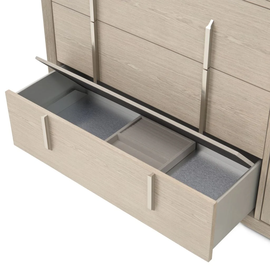 Michael Amini Lotus Bay 5-Drawer Chest - Sand - Image 6