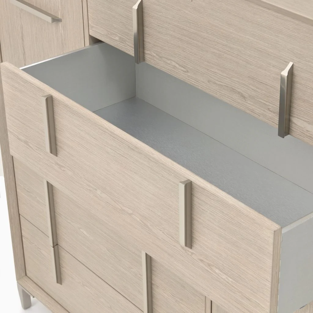 Michael Amini Lotus Bay 5-Drawer Chest - Sand - Image 9