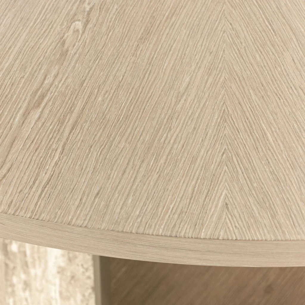 Michael Amini Lotus Bay 60" Round Dining Table - Sand - Image 6