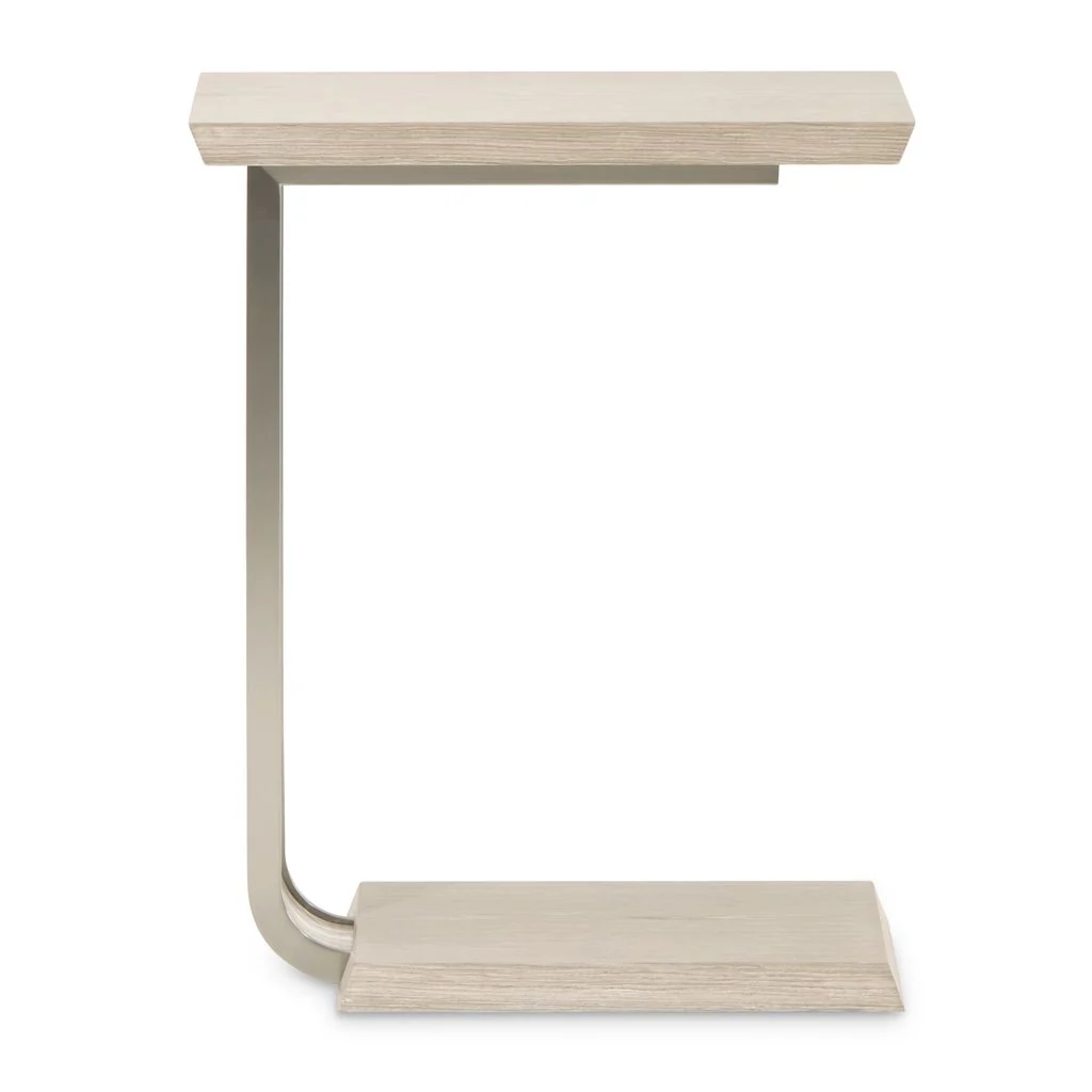 Michael Amini Lotus Bay C-Shaped Accent Table - Sand - Image 6