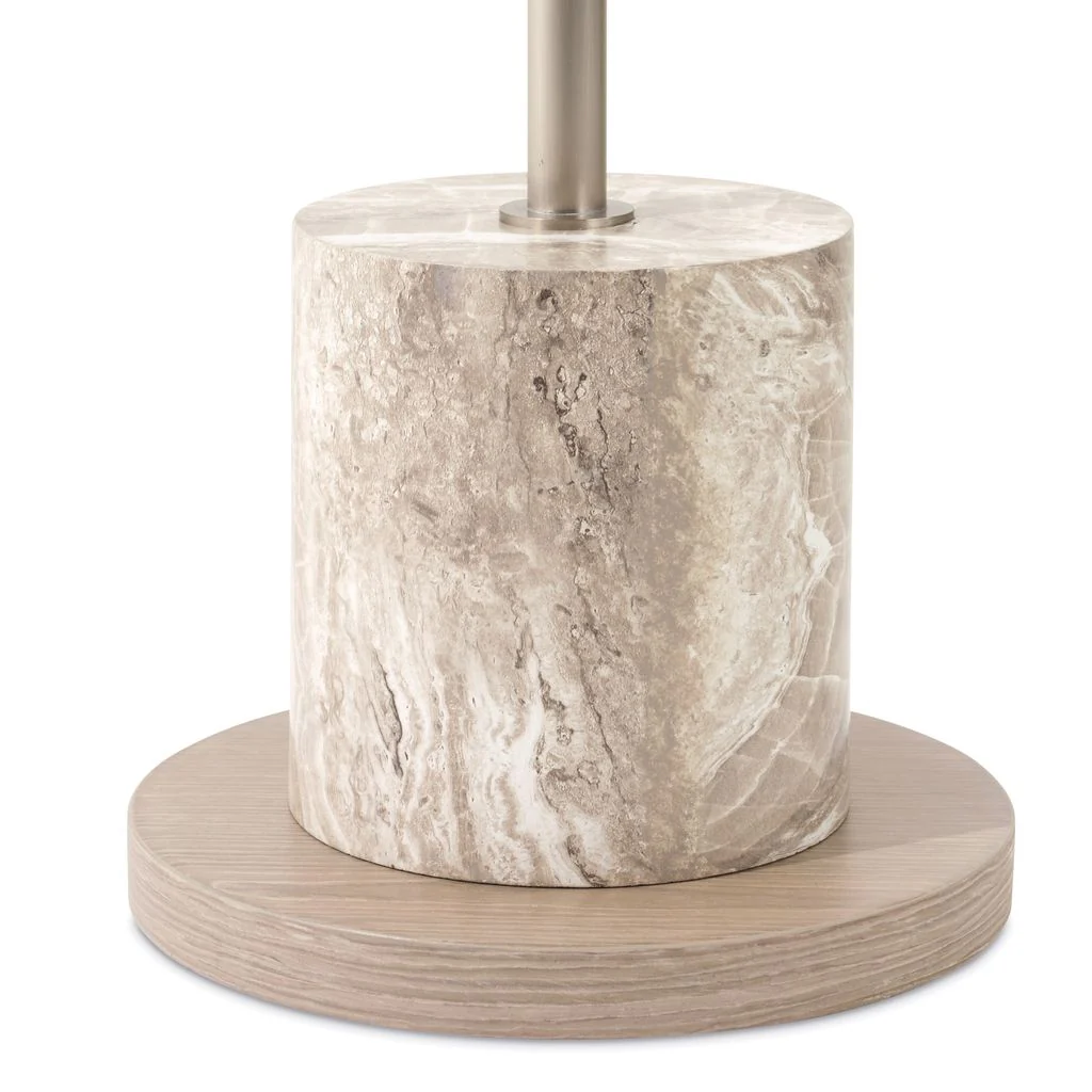 Michael Amini Lotus Bay Chairside Table - Sand - Image 7