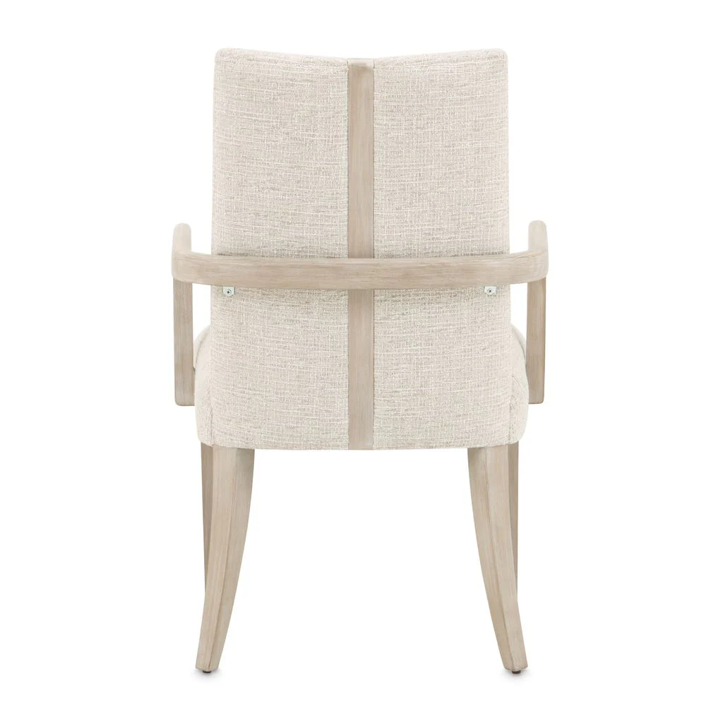 Michael Amini Lotus Bay Dining Arm Chair - Sand - Image 3