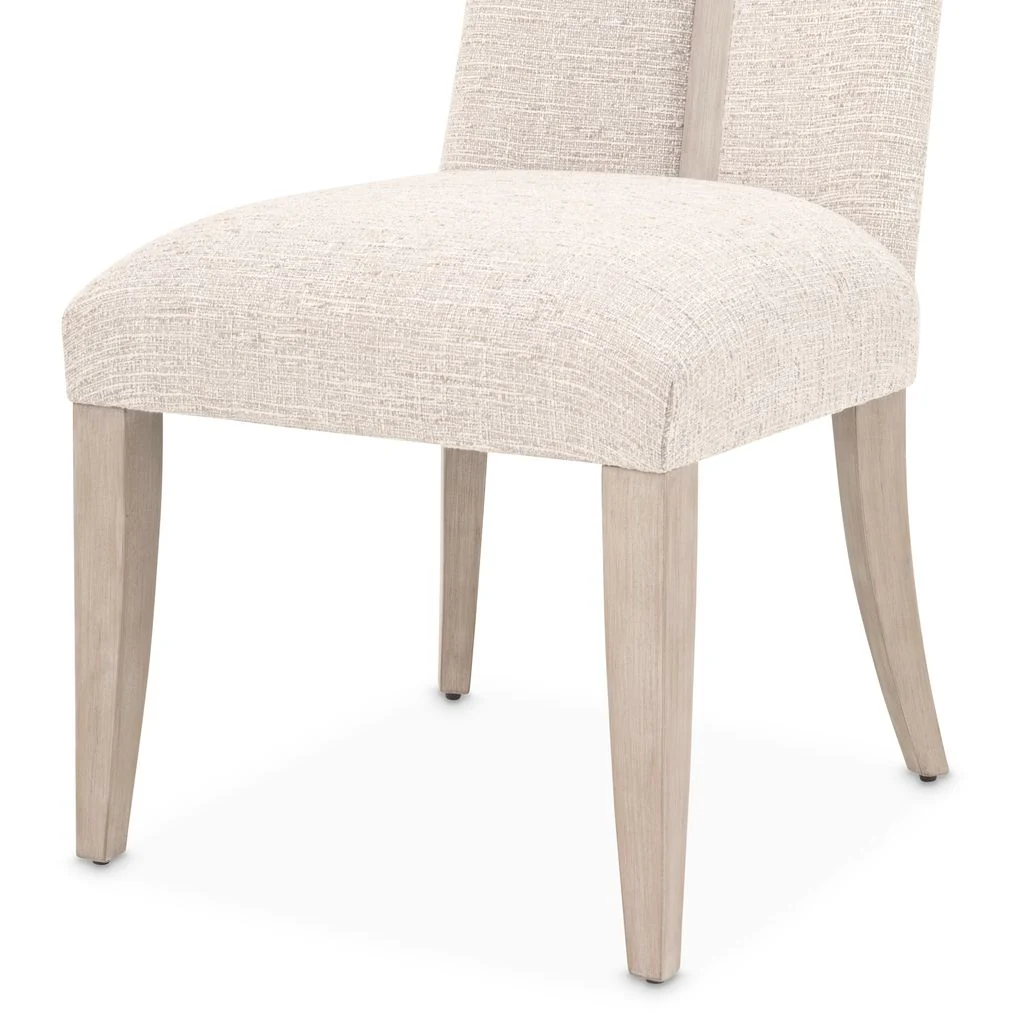 Michael Amini Lotus Bay Dining Side Chair - Sand - Set of 2 - Image 4