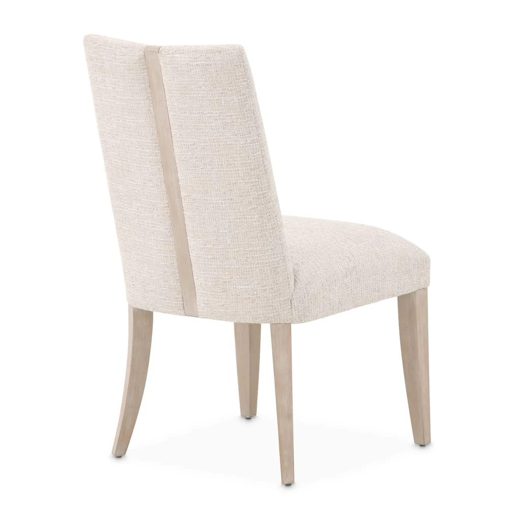 Michael Amini Lotus Bay Dining Side Chair - Sand - Set of 2 - Image 7